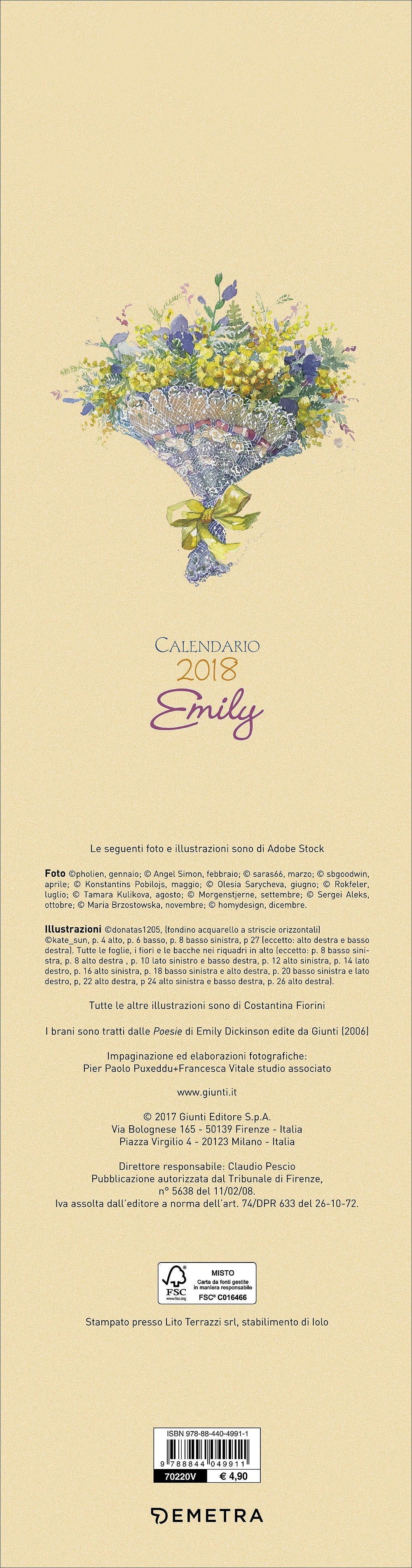 Emily - Calendario 2018