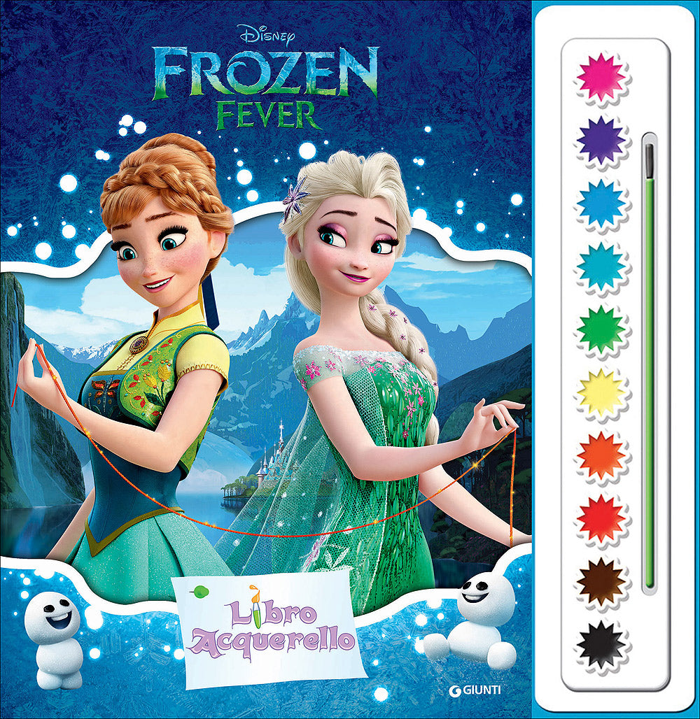 Libro Acquerello - Frozen Fever::Contiene 10 acquerelli e un pennello