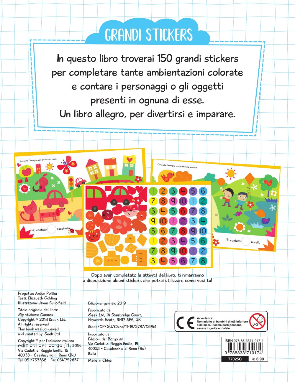 Grandi Stickers - Colori::Con 150 stickers