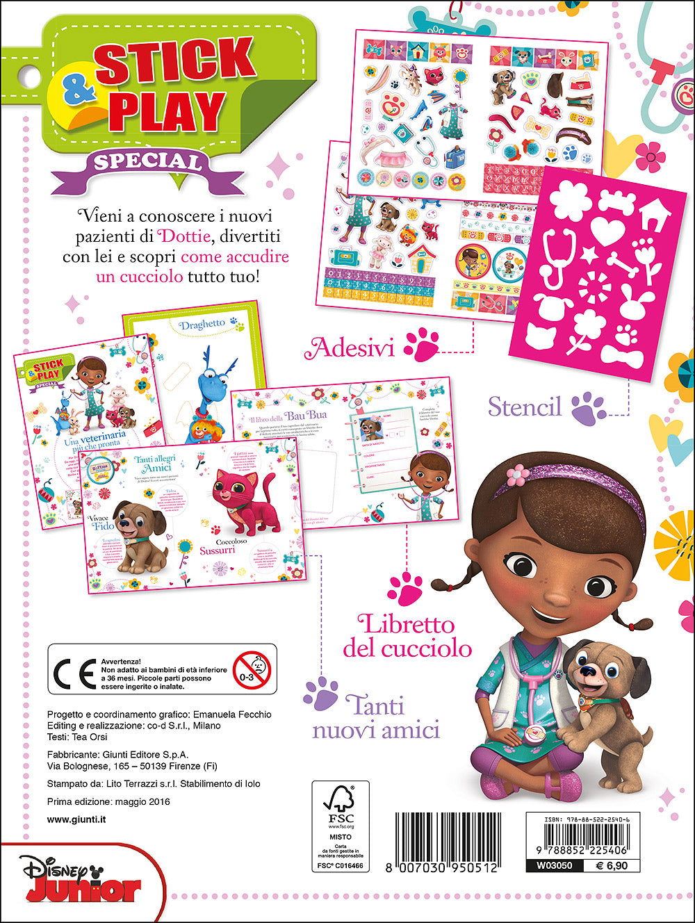 Stick&Play Special - Dott.ssa Peluche. Piccola veterinaria::Crea il mondo dei cuccioli - Più di 150 adesivi