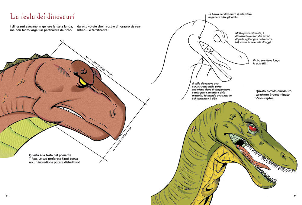 Disegnare dinosauri::Corso di disegno