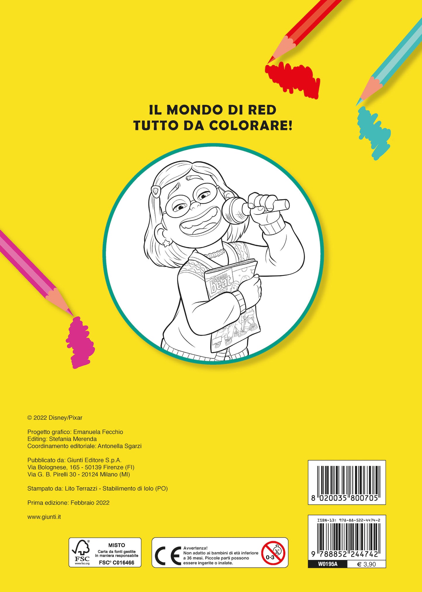 Red Primo album da colorare::Rosso come un panda