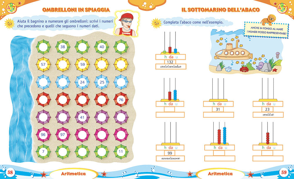 Imparo in vacanza - vado in terza::Attività di ripasso per bambini della scuola primaria