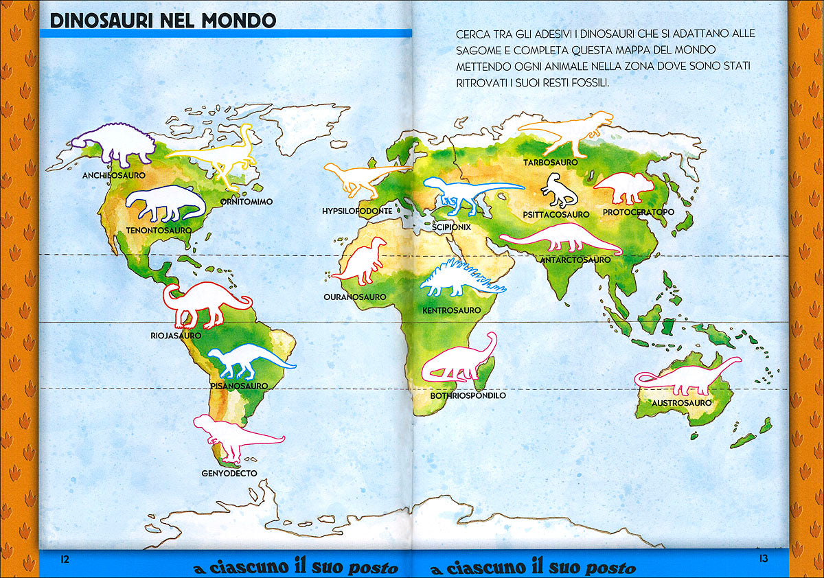 Dinosauri::Molte curiosità, tanti adesivi, tantissimi giochi