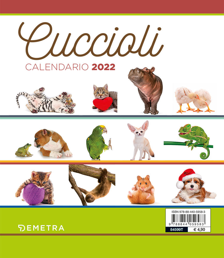 Calendario Cuccioli desk 2022