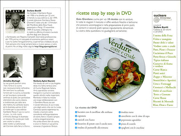 Verdure cotte e crude + DVD::Ricette step by step in DVD - Collana curata da Stefano Bonilli