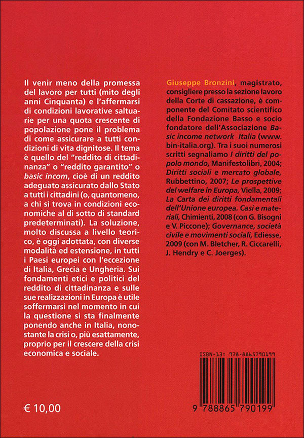 Il reddito di cittadinanza::Una proposta per l'Italia e per l'Europa