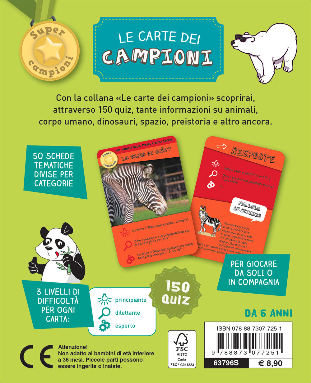 Le Carte dei Campioni - Animali da salvare::150 quiz