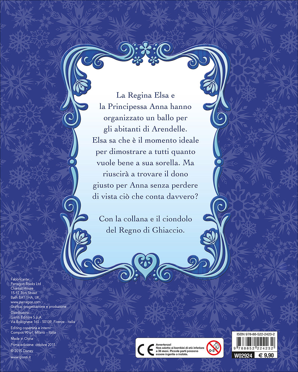 Libro gioiello - Frozen. Il dono di Elsa::Con la collana e il ciondolo del Regno di Ghiaccio