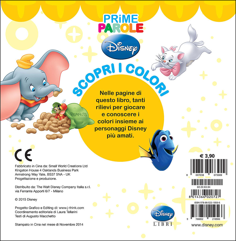 Disney Baby - Prime Parole. Scopri i colori::Con tanti divertenti rilievi