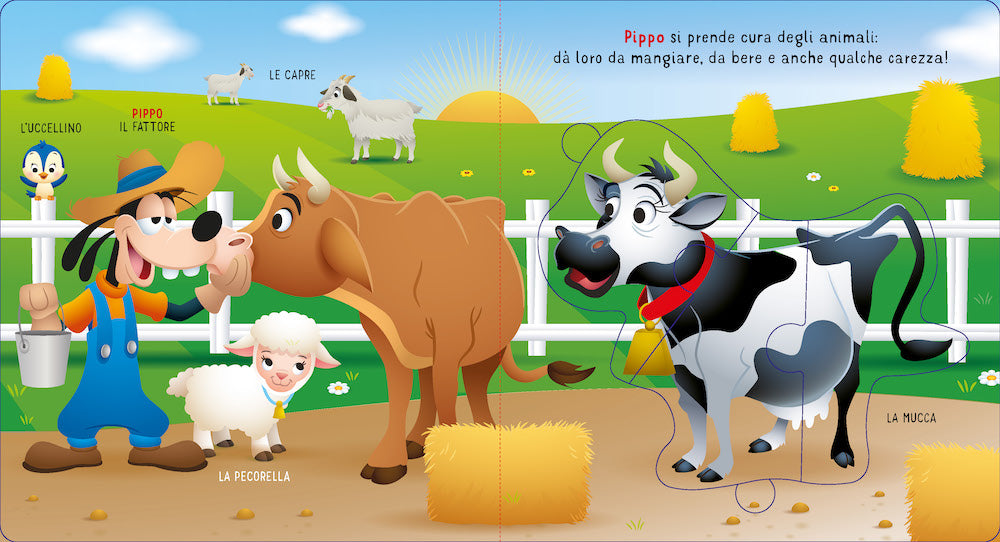 Libro Maxi Puzzle Animali della fattoria::Gioca e conosci i loro mondi
