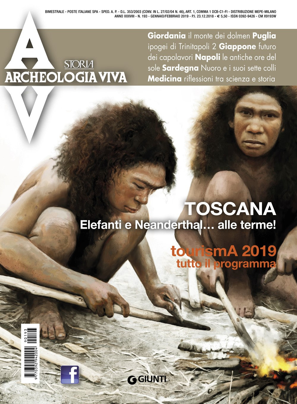 Archeologia Viva n. 193 - gennaio/febbraio 2019::Rivista bimestrale