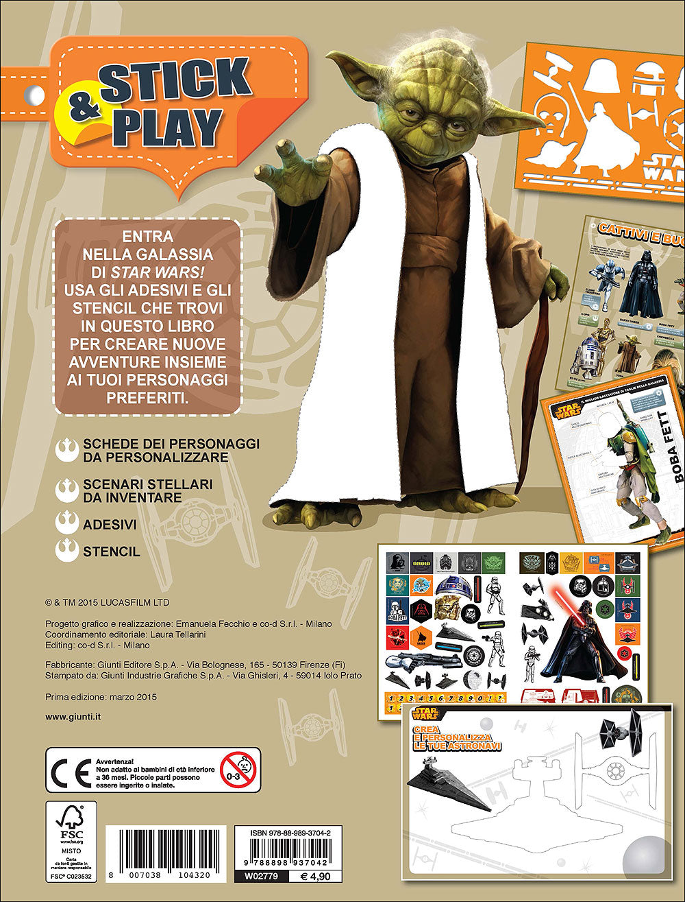 Stick & Play - Star Wars::Crea un mondo stellare - Più di 150 adesivi