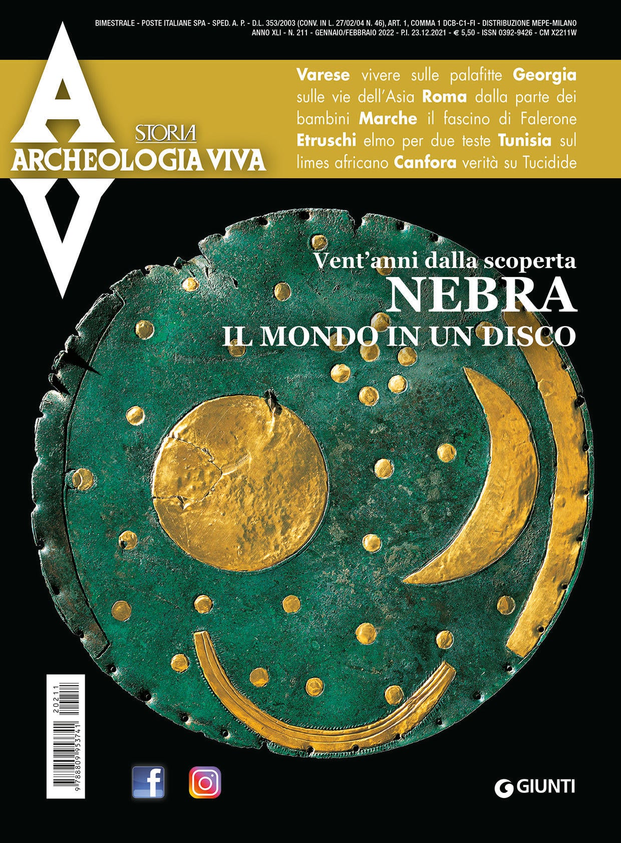 Archeologia Viva n. 211 - gennaio/febbraio 2022::Rivista bimestrale