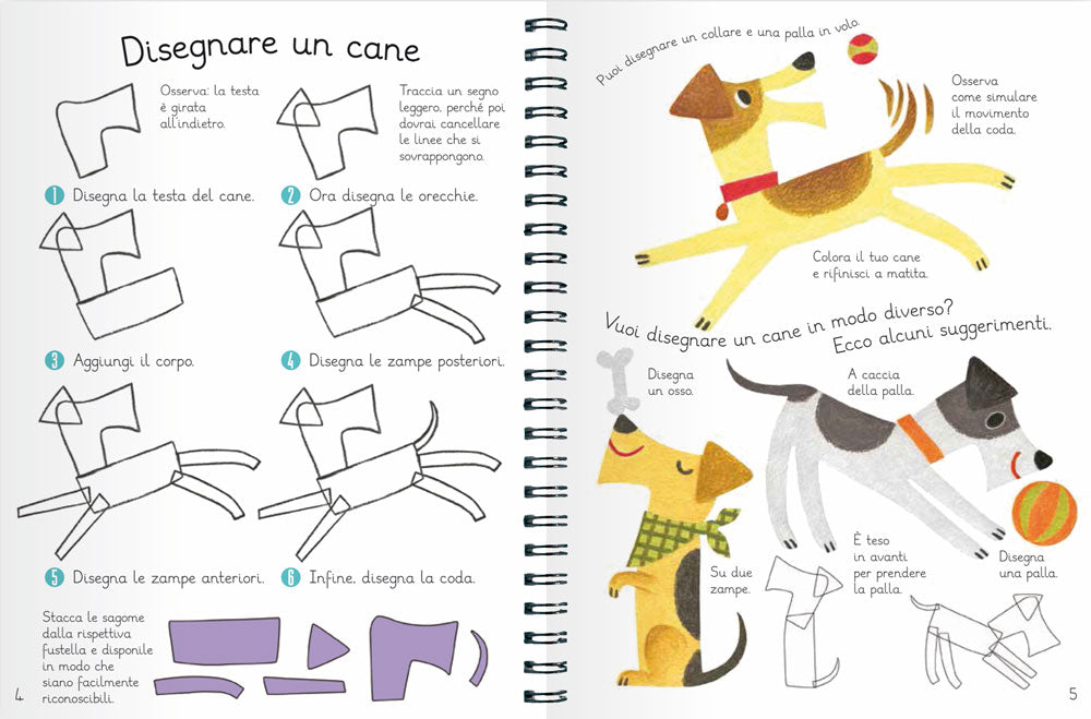 Come disegnare animali::Con più di 70 sagome per disegnare in modo facile e divertente!
