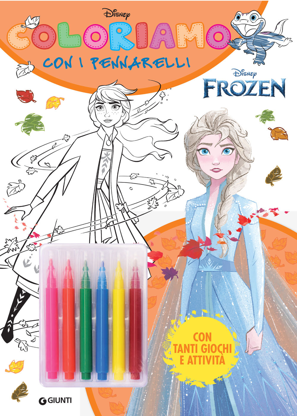 Coloriamo con i pennarelli Disney Frozen::Con tanti giochi e attività