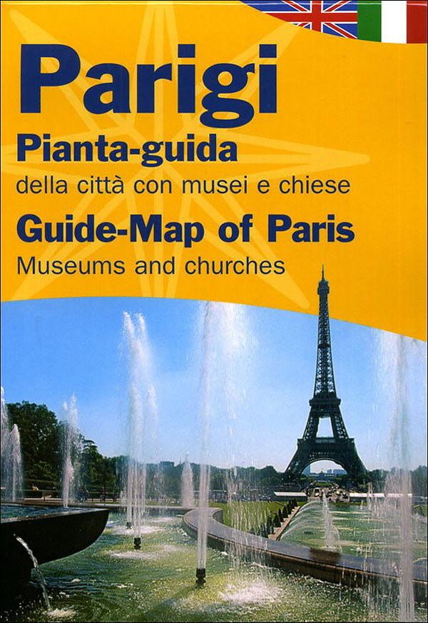 Parigi::Pianta-guida della città con musei e chiese