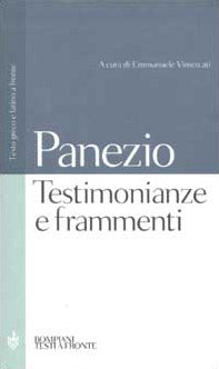 Testimonianze e frammenti. Testo greco e latino a fronte