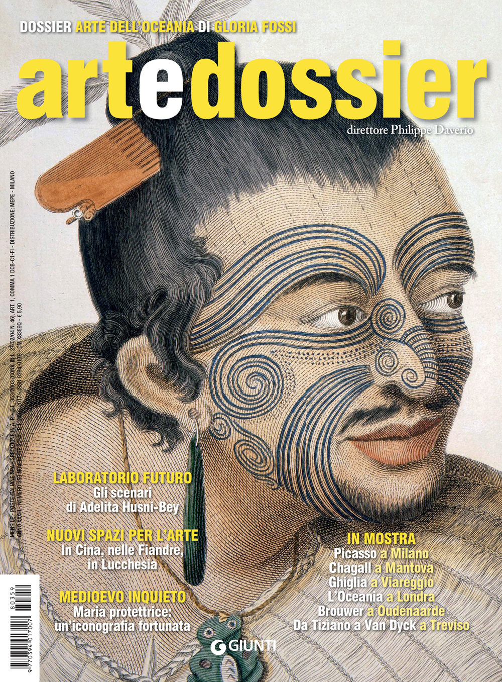 Art e dossier 359, novembre 2018::allegato a questo numero il dossier Arte dell'Oceania di Gloria Fossi