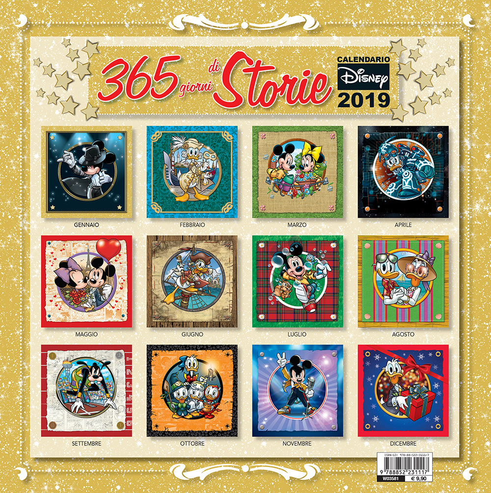 Calendario Disney 2019 - 365 giorni di Storie