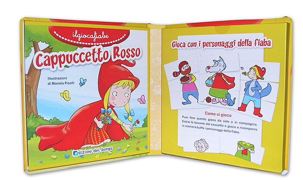 Cappuccetto Rosso::Leggi e gioca! Sfoglia il libro e poi gioca a ricostruire in maniera buffa i personaggi della fiaba!