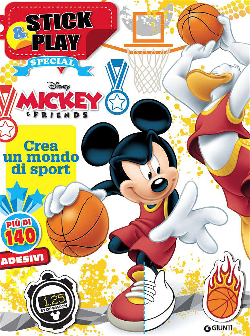 Mickey and Friends Stick&Play::Crea un mondo di sport - Più di 140 adesivi