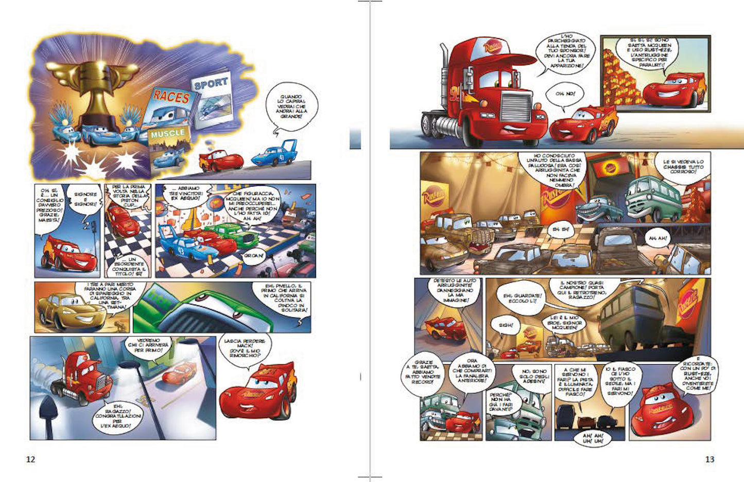 Cars Motori ruggenti La storia a fumetti Edizione limitata::Disney 100 Anni di meravigliose emozioni