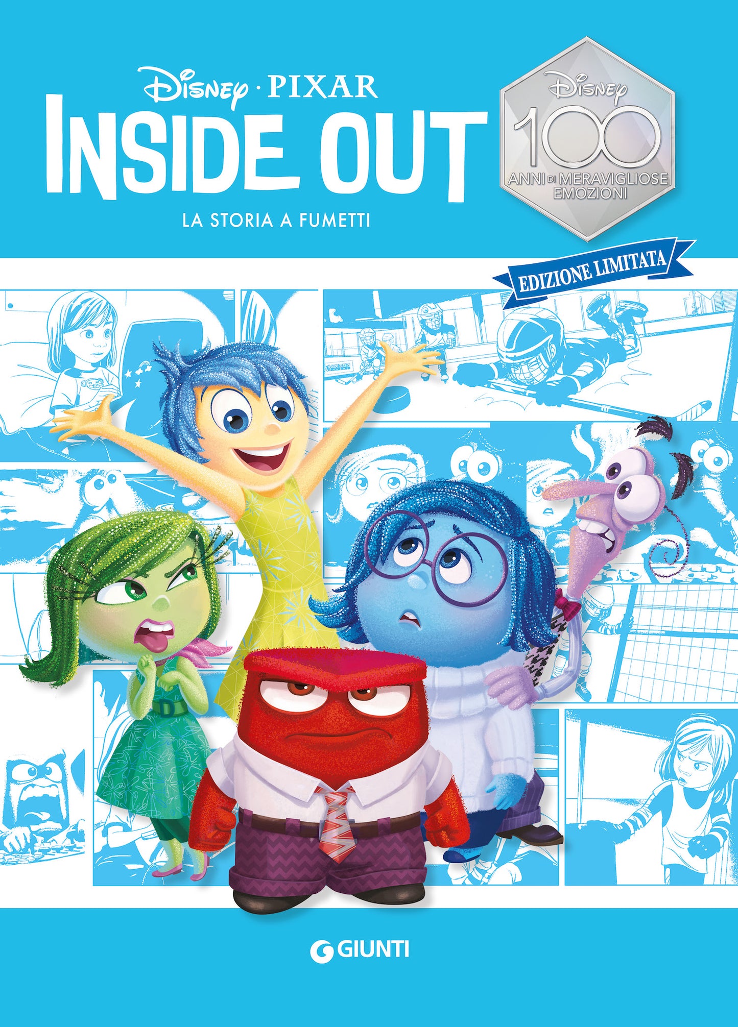 Inside out La storia a fumetti Edizione limitata::Disney 100 Anni di meravigliose emozioni