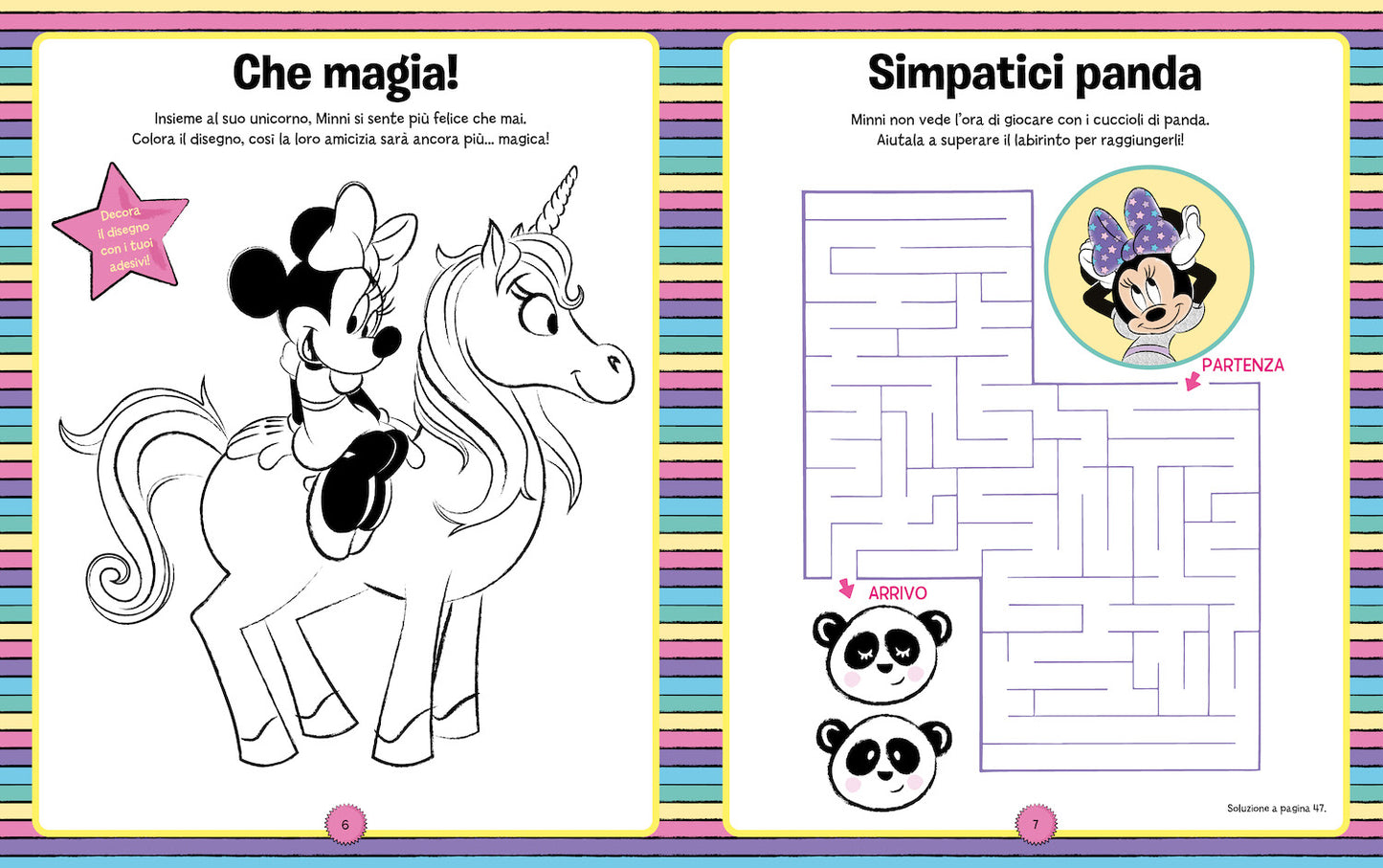 Minnie Unicorni che passione! 1000 Sticker::Tanti giochi e attività