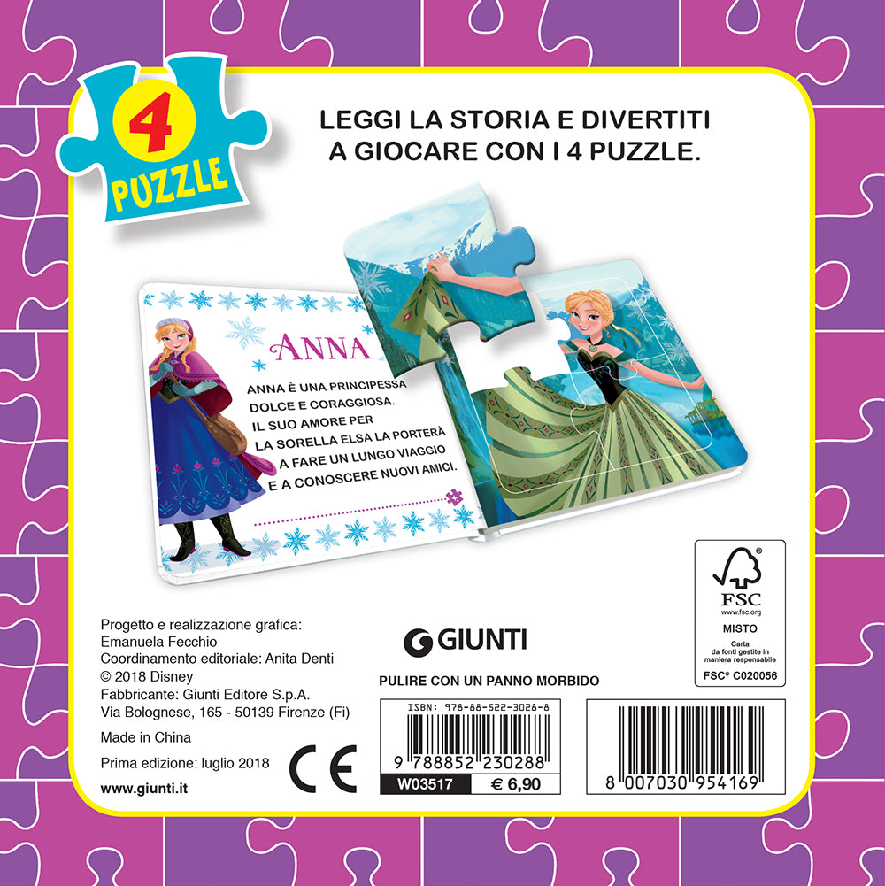 Libro Mini Puzzle - Frozen. Tra i ghiacci