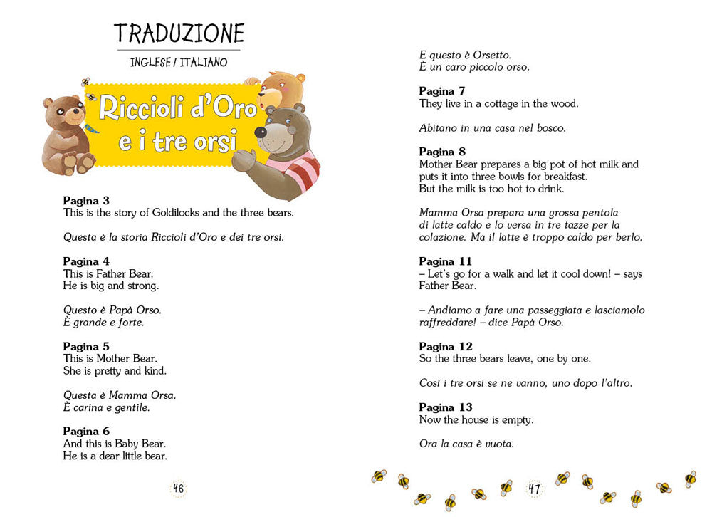 Goldilocks and the Three Bears + CD::Riccioli d'Oro e i tre orsi - Con traduzione e dizionario!