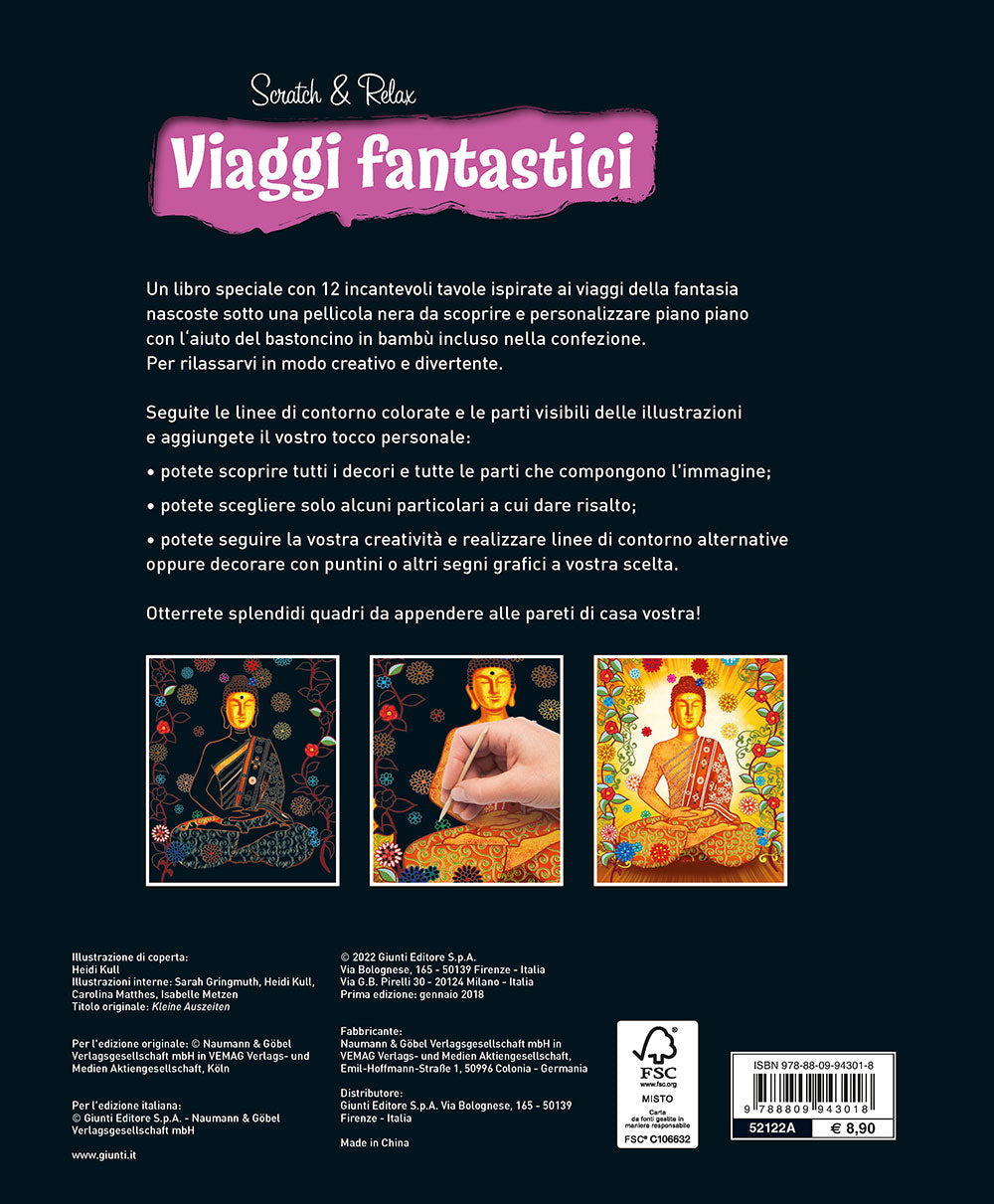 Viaggi fantastici::12 incantevoli immagini da scoprire e trasformare per rilassarsi in modo creativo.