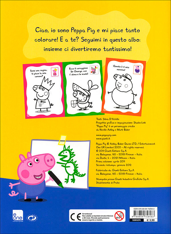 Colora con Peppa Pig::Hip hip urrà per Peppa!