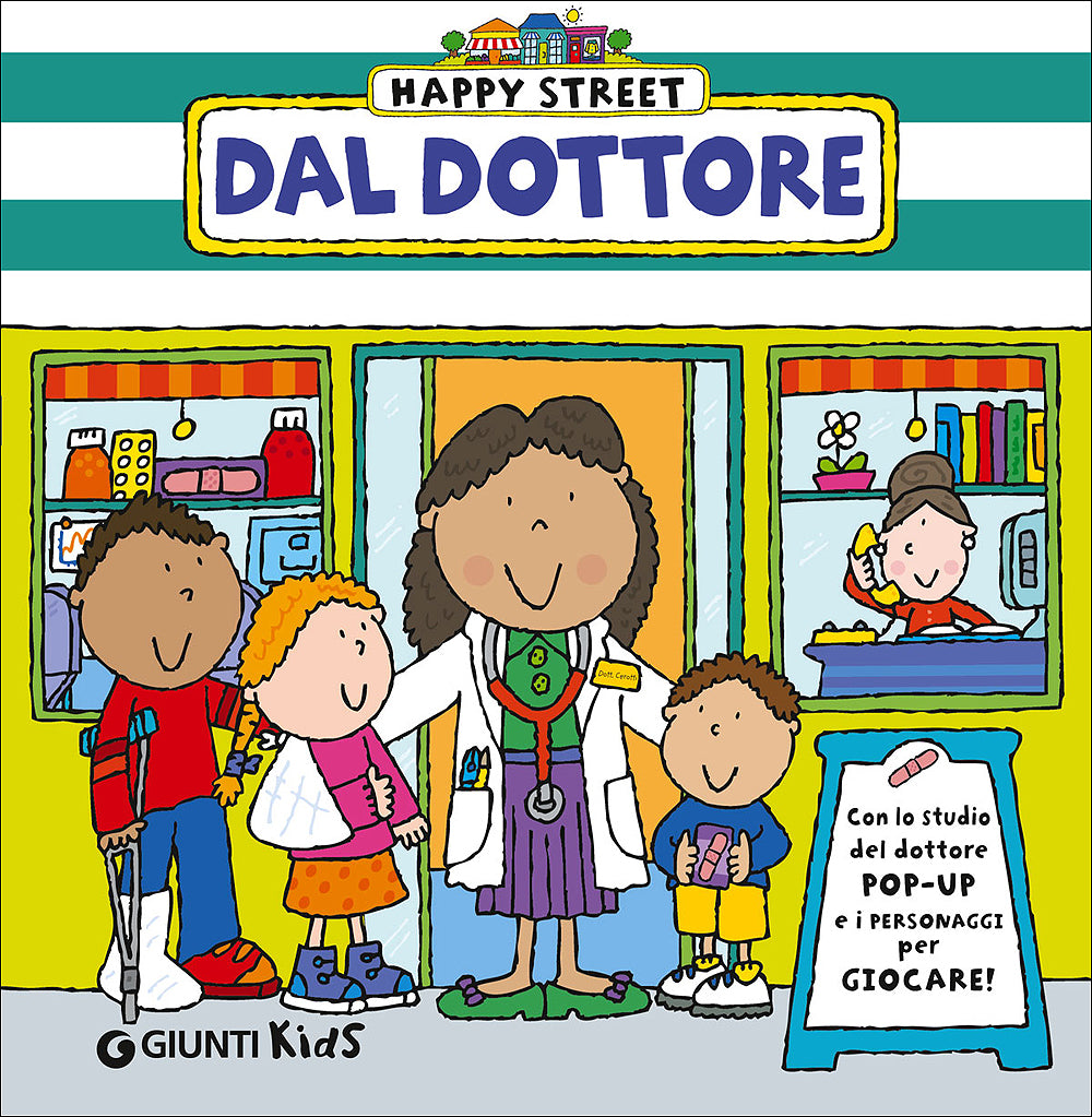 Dal dottore::Con lo studio del dottore pop-up e i personaggi per giocare!