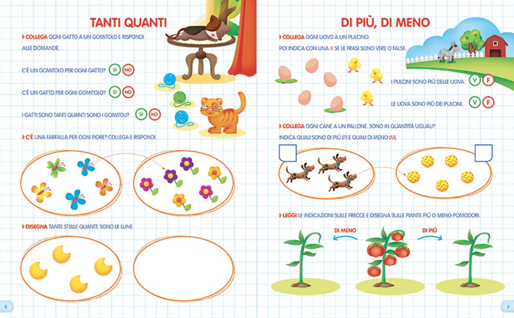 Il quaderno dei numeri da 1 a 20