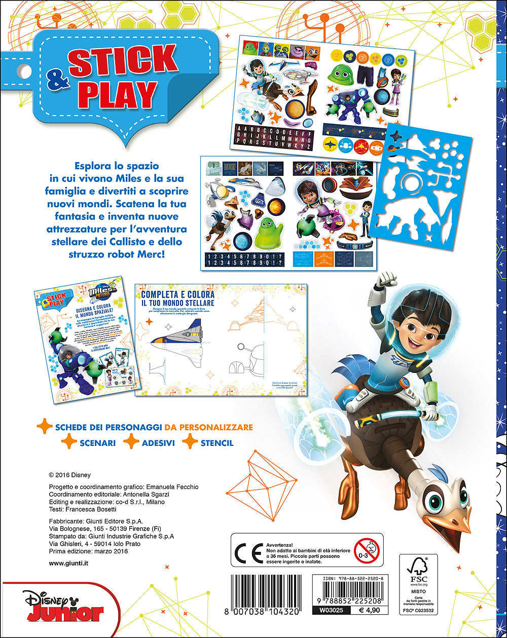 Stick&Play - Miles dal Futuro::Crea il mondo spaziale - Più di 130 adesivi