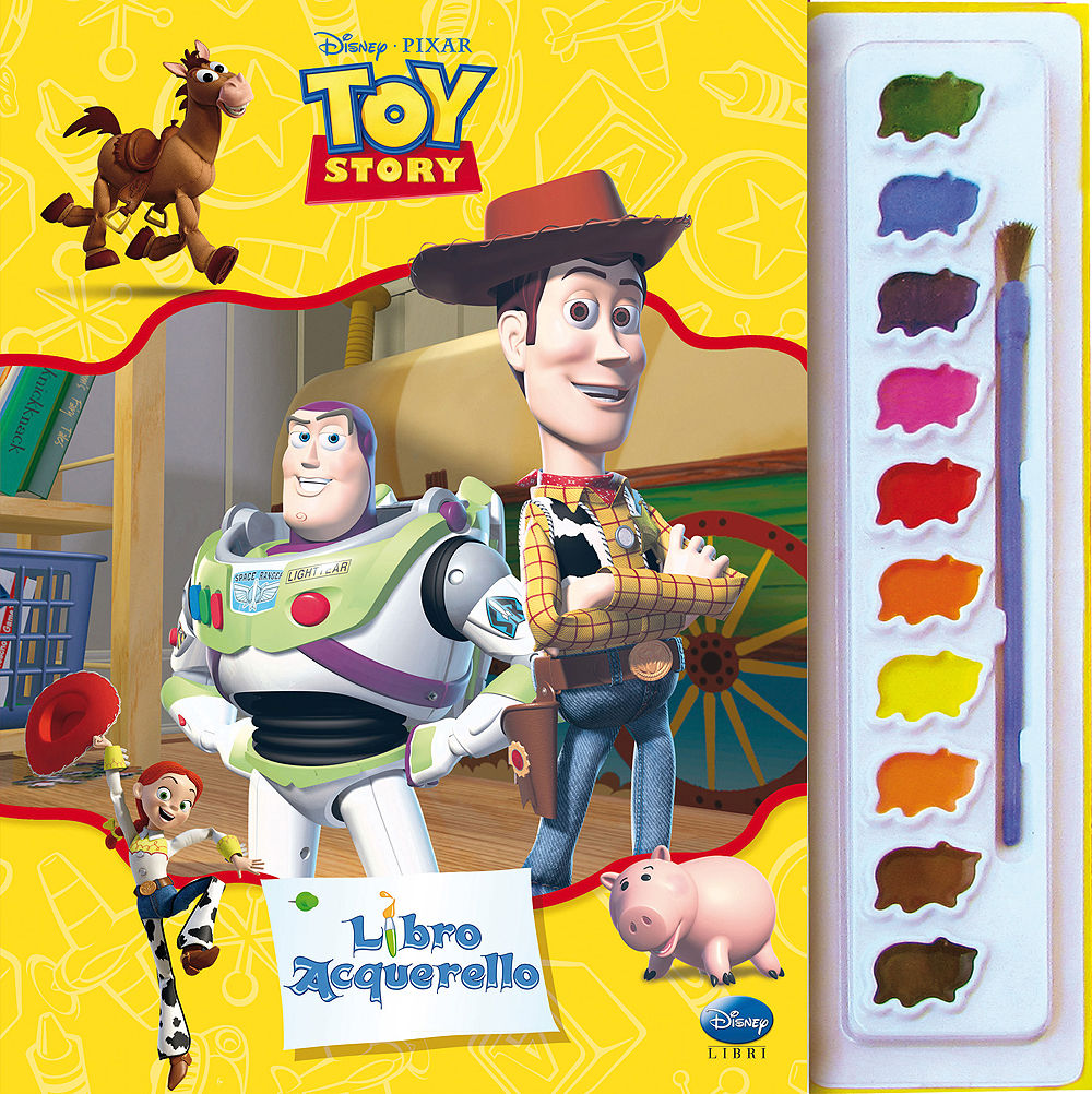 Libro Acquerello - Toy Story::Contiene 10 acquerelli e un pennello
