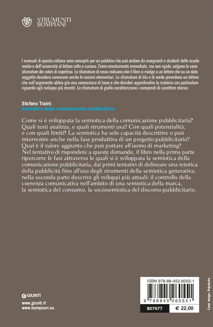 Semiotica della comunicazione pubblicitaria::Discorsi, marche, pratiche, consumi