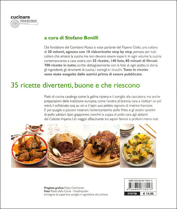 Pollo, coniglio & co.::Sul Web 10 videoricette step by step - Collana curata da Stefano Bonilli