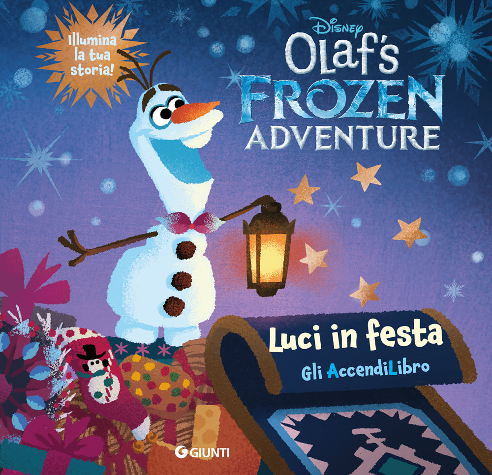 Luci in festa  Olaf's Frozen Adventure Libro con Lucine