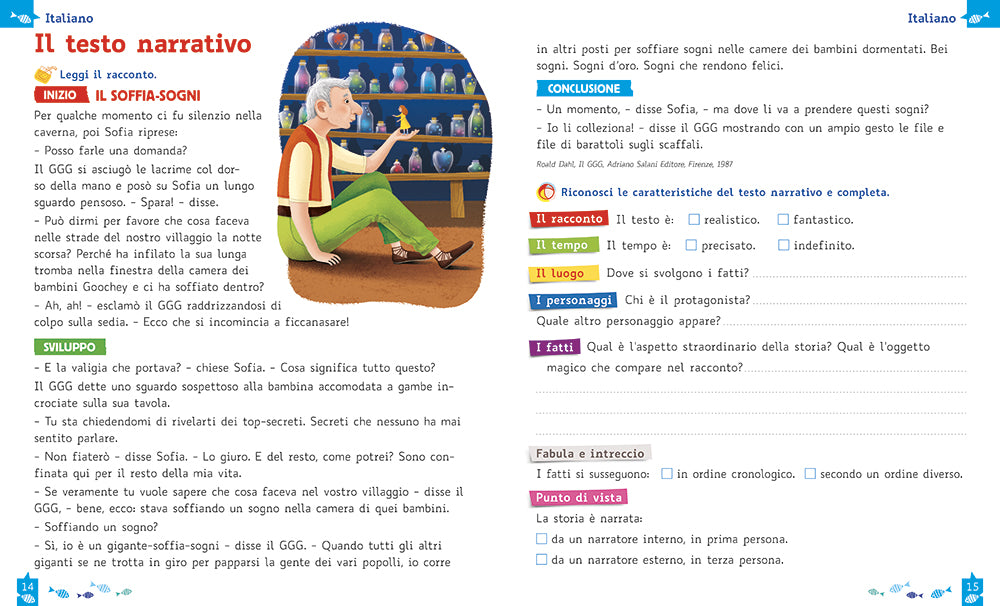 Tutti in vacanza - dalla 4a alla 5a::Attività di ripasso di italiano e matematica per la scuola primaria