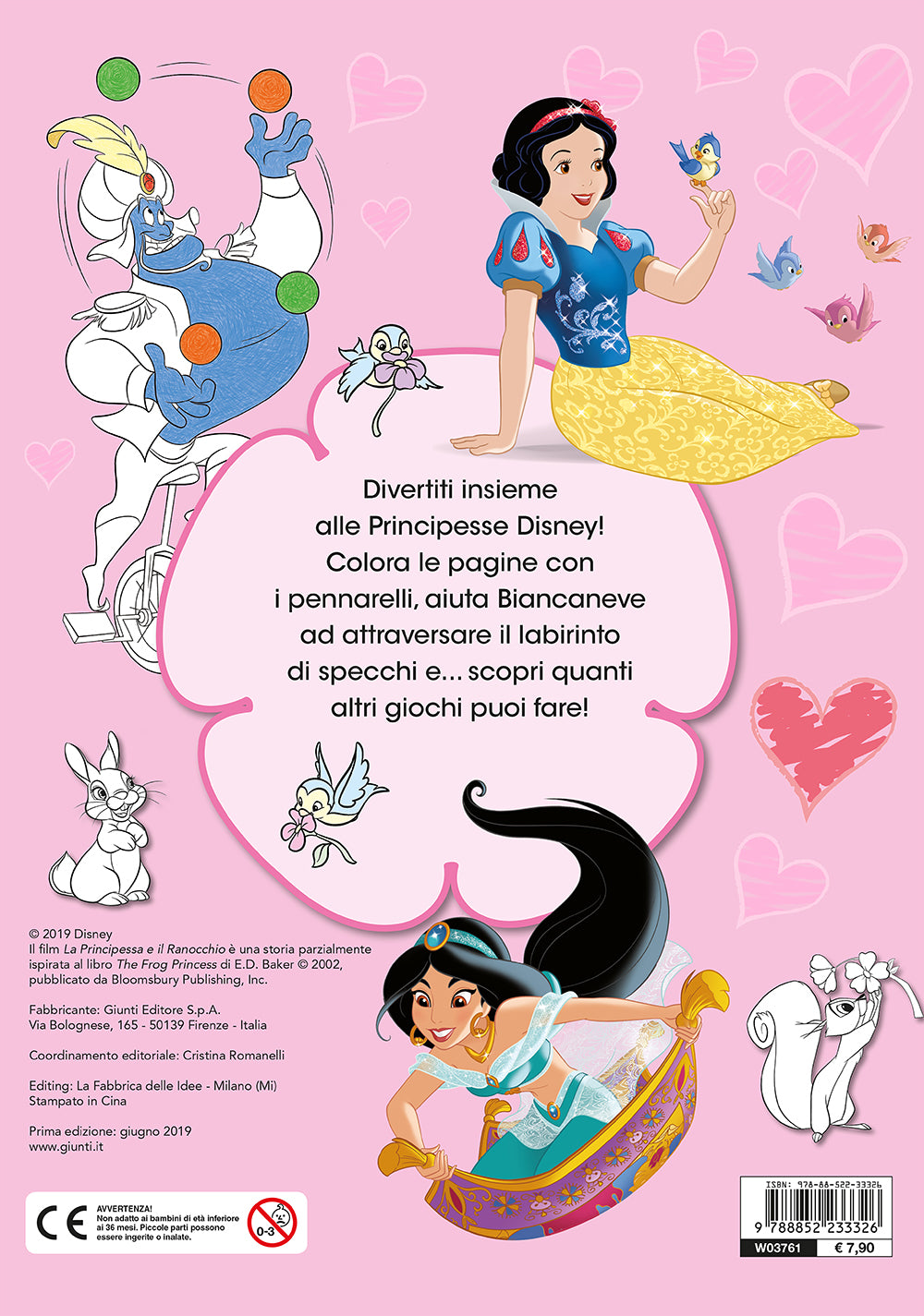 Coloriamo con i pennarelli - Principesse ::con 6 pennarelli