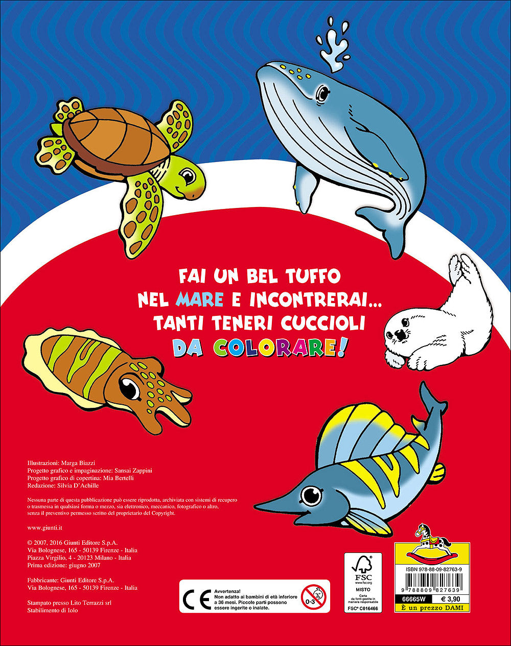 I cuccioli del Mare da colorare::Con 4 pagine di giochi!