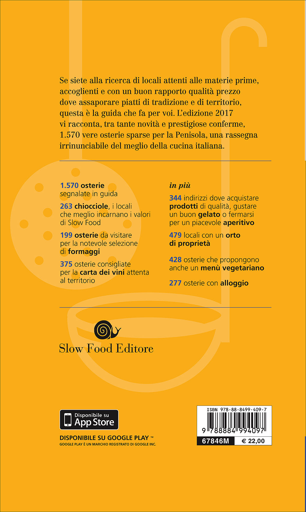 Osterie d'Italia - guida 2017::Sussidiario del mangiarbere all'italiana - 1.570 locali consigliati da Slow Food