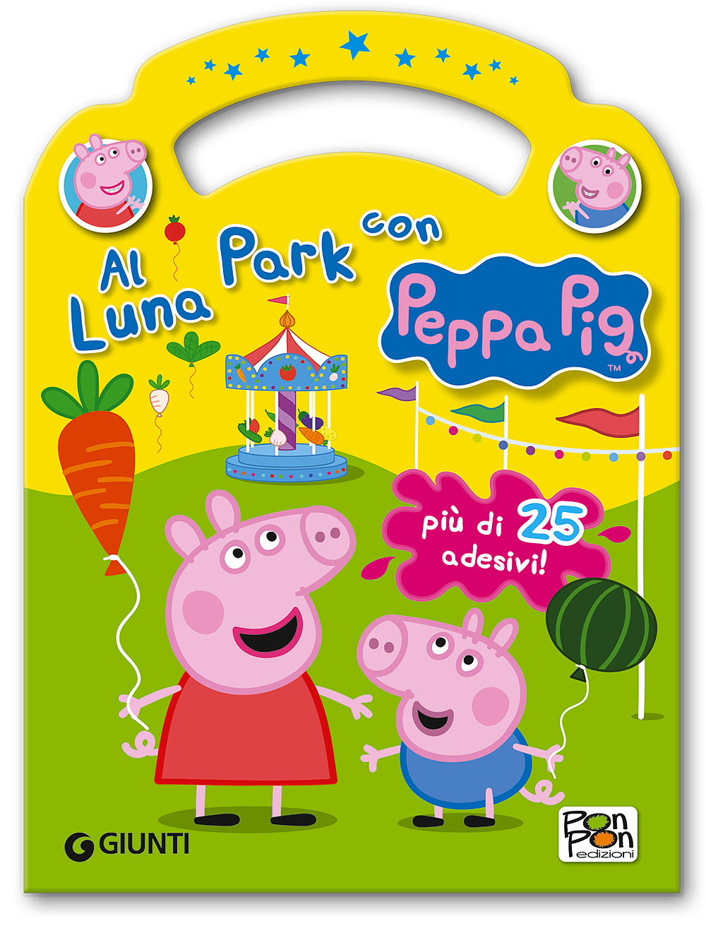 Sticker & Color - Al Luna Park con Peppa Pig::Più di 25 adesivi!