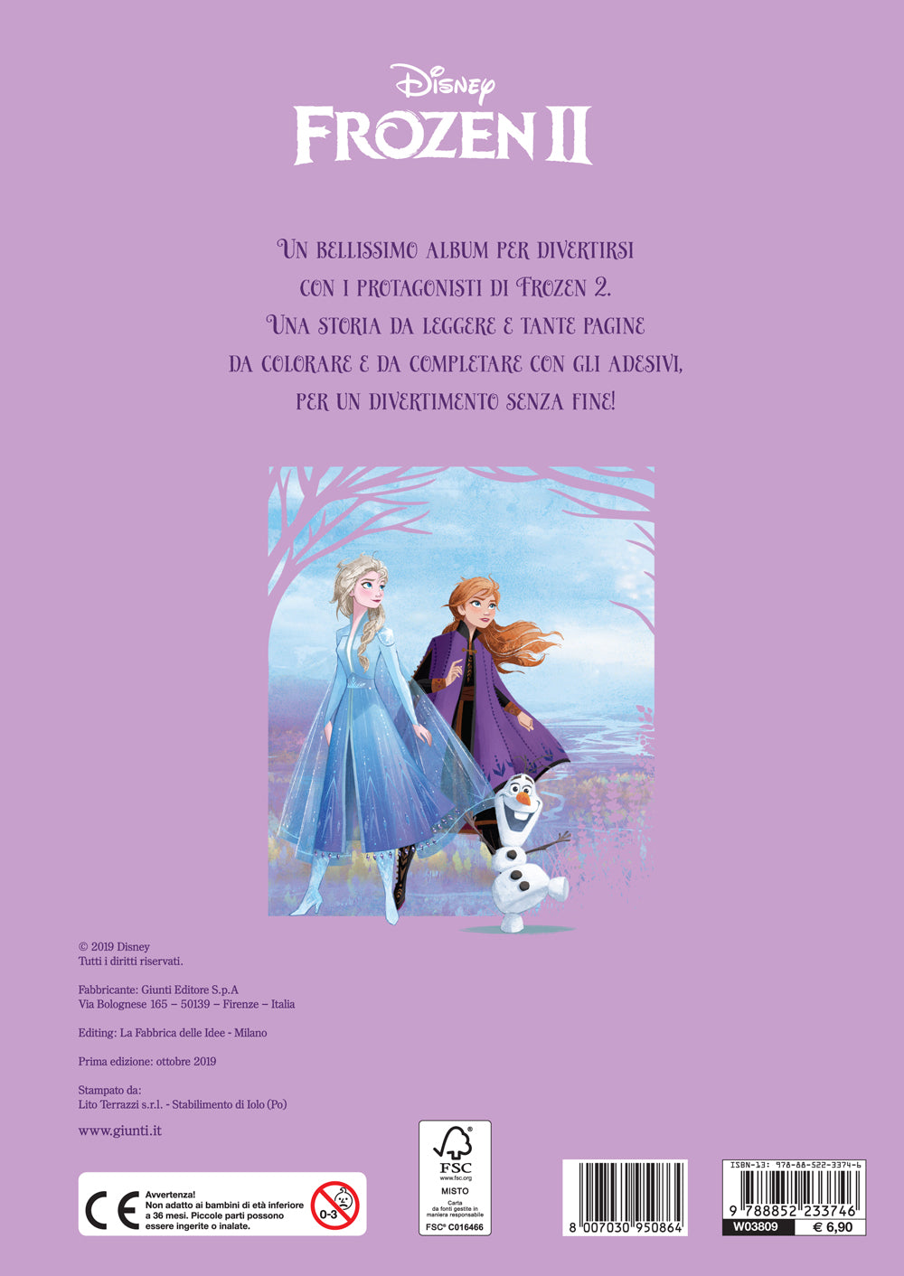 Attacca le Principesse - Frozen 2. Gioca, Colora e Attacca::Con tanti adesivi