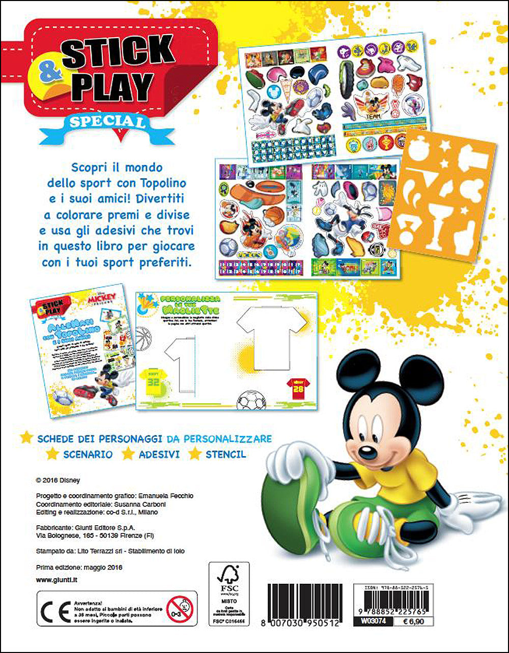 Stick&Play Special - Mickey&Friends::Crea un mondo di sport - Più di 140 adesivi