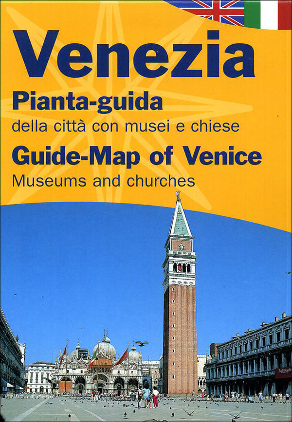 Venezia::Pianta-guida della città con musei e chiese