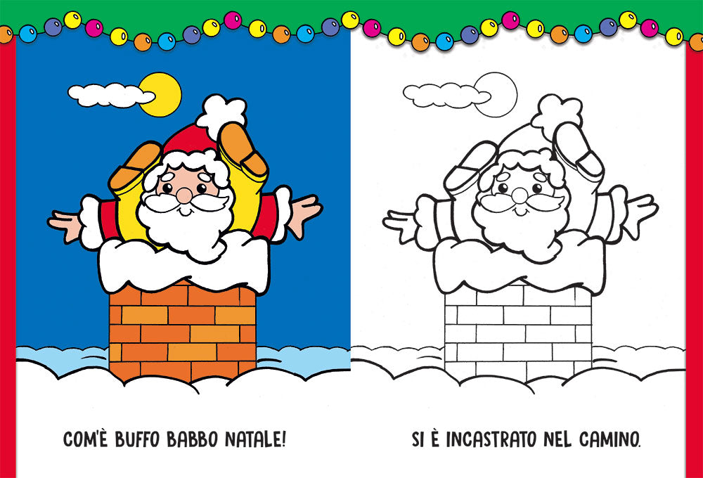 Colorare il Natale::Con stickers