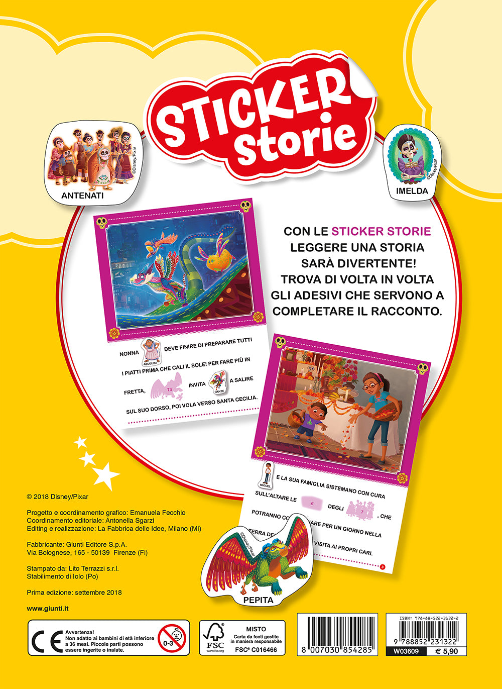 Sticker Storie - Coco::Leggi - Stacca - Attacca